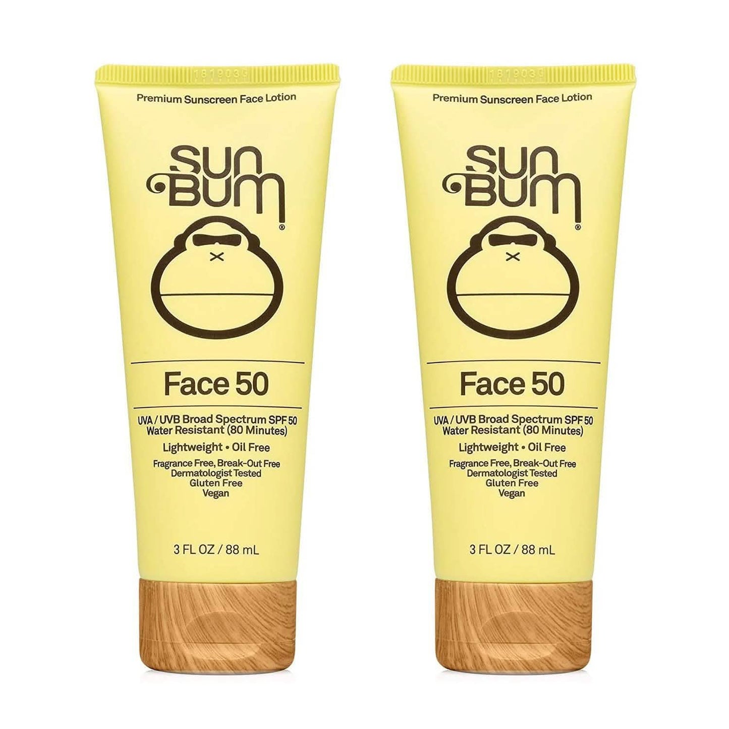 2-Pack: Sun Bum Original SPF 50 Sunscreen Face Lotion 3 oz