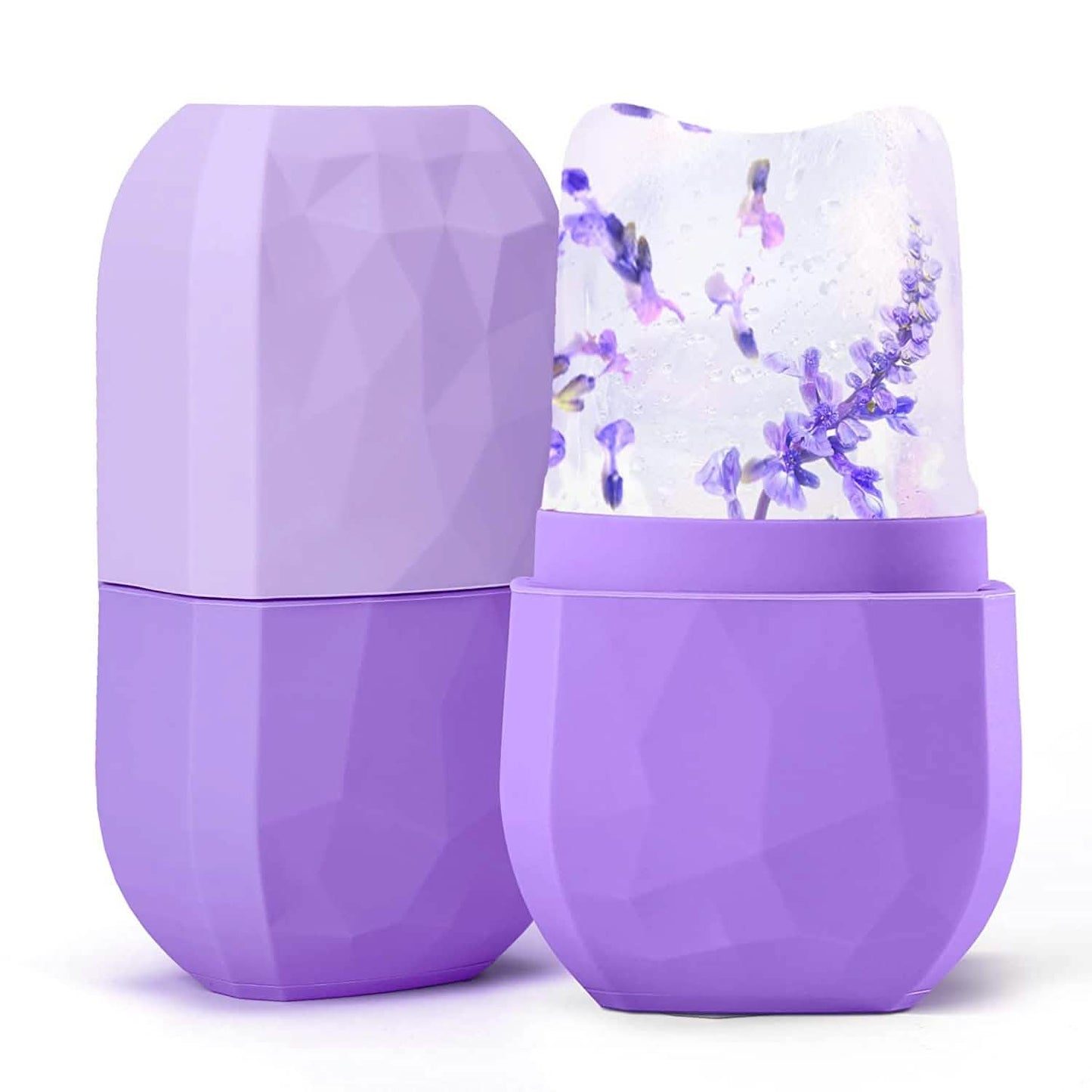 2-Pieces: Face and Eye Ice Roller Ice Cube Mold Beauty & Personal Care Purple - DailySale