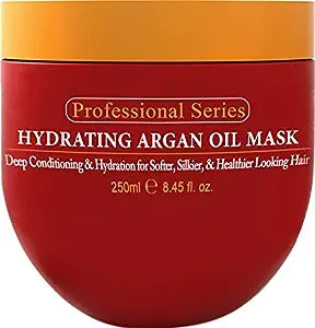 Arvazallia Hydrating Argan Oil Hair Mask and Deep Conditioner for Dry or Damaged Hair - 8.45 Oz