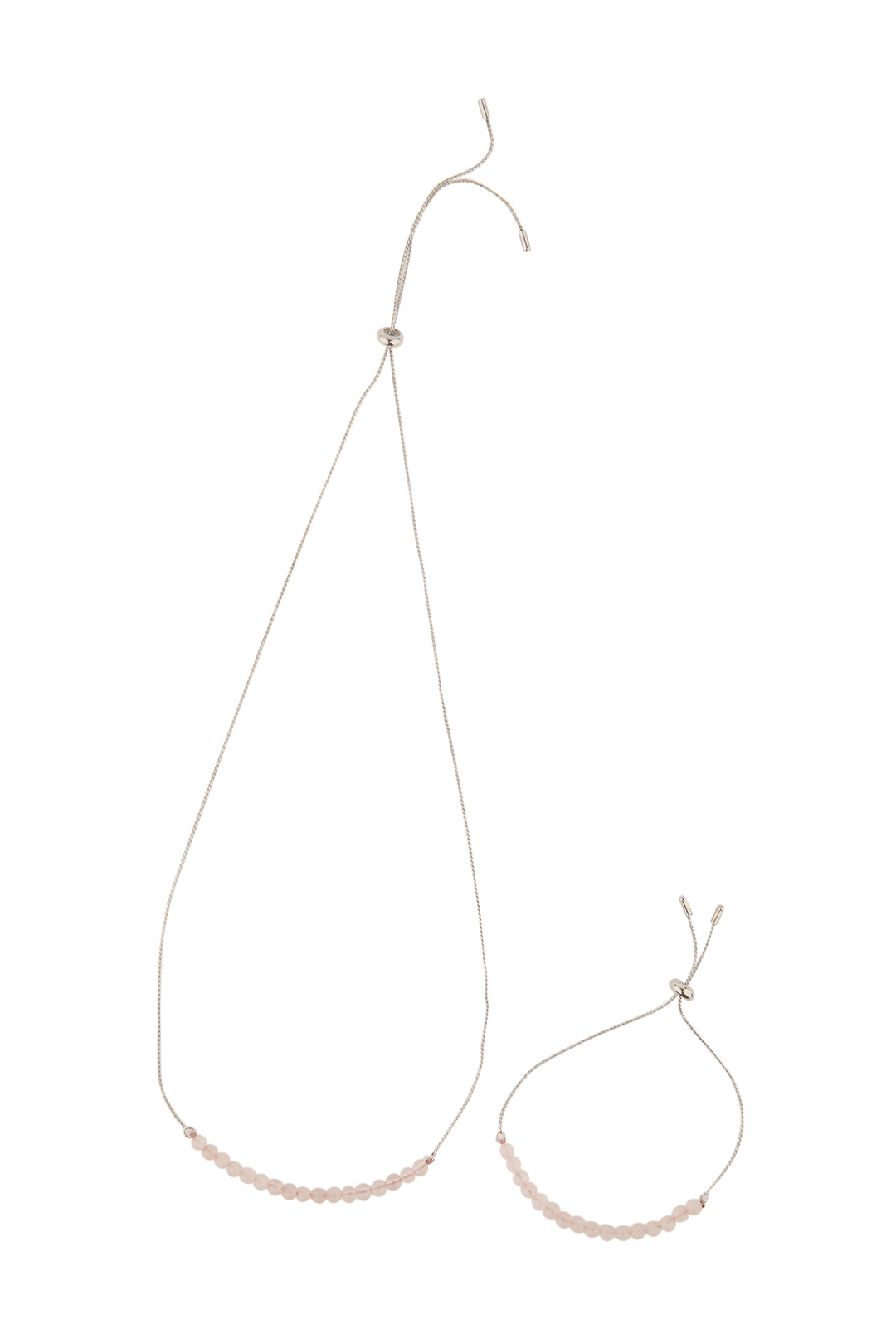 Set Fine Bead Necklace And Bracelet