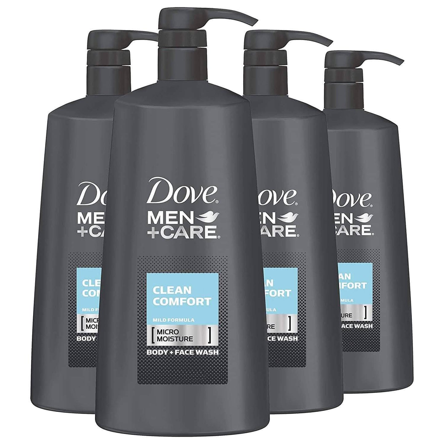 4-Pack: Dove Men+Care Body and Face Wash