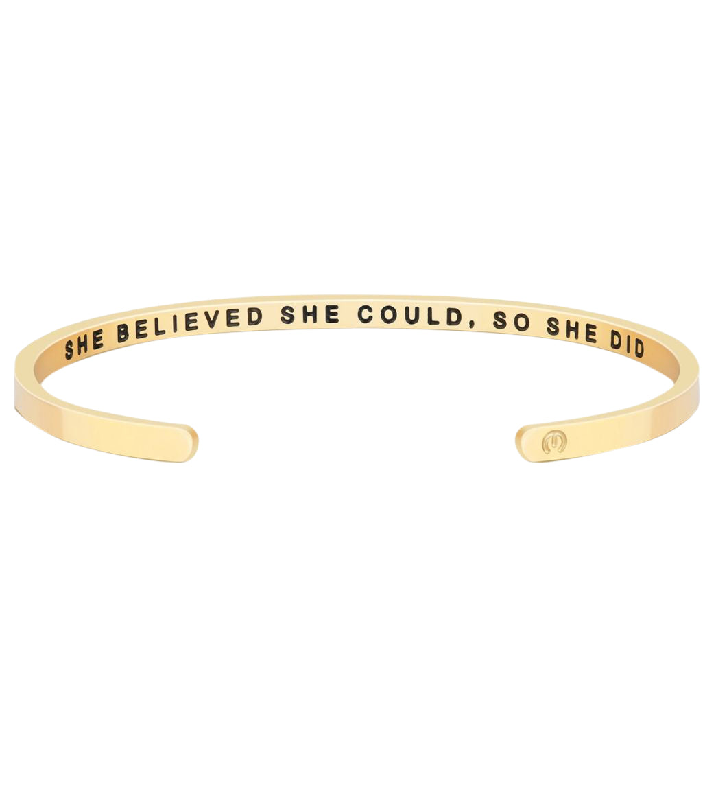 Mantraband She Believed She Could, So She Did Within Bracelet