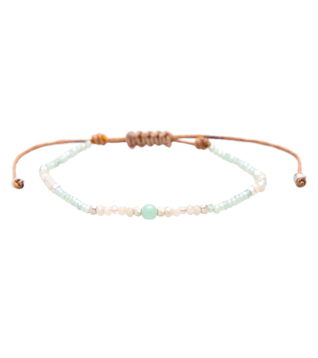 Lotus and Luna Inner Peace Amazonite Goddess Bracelet