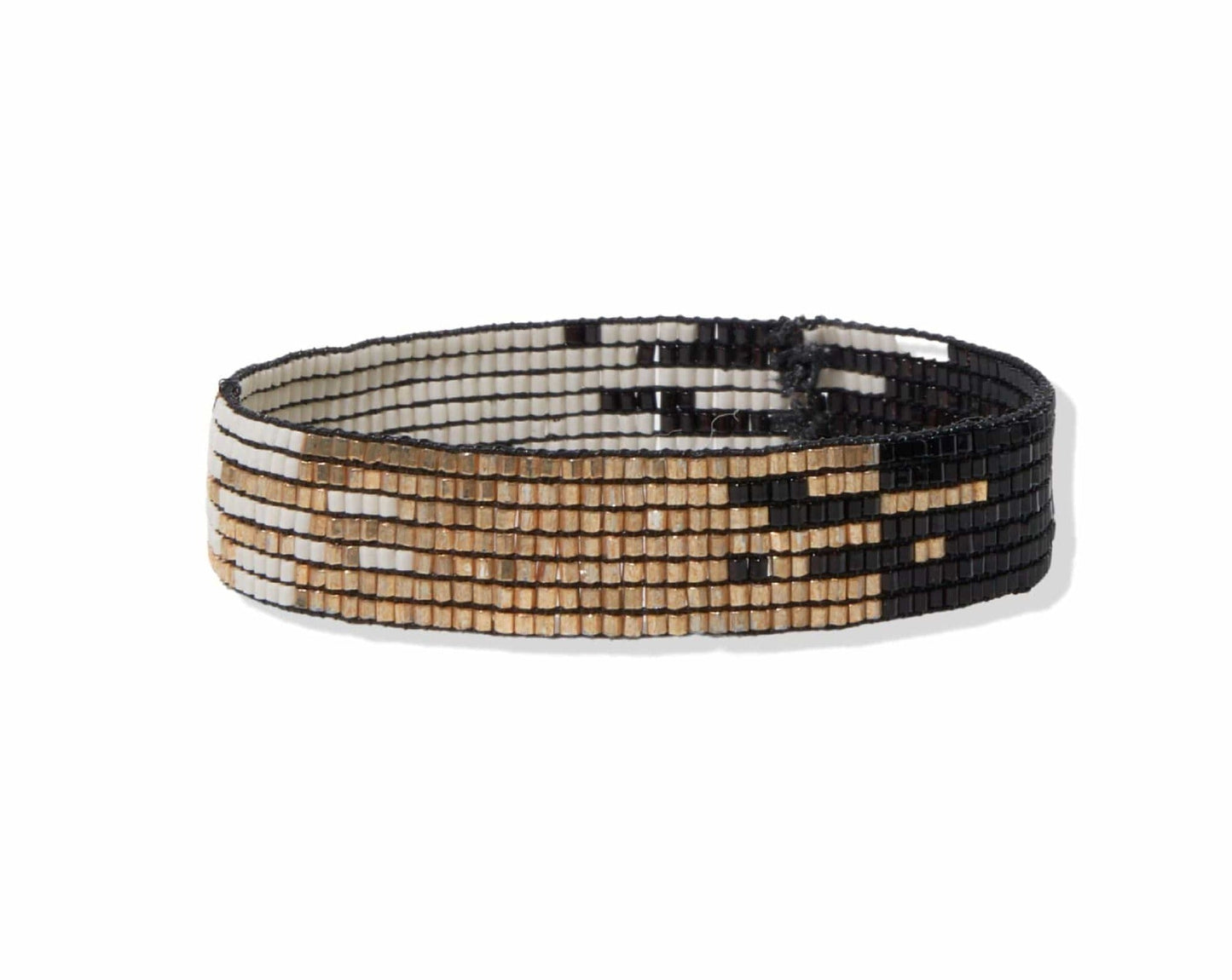 Alex Ombre Black Beaded Stretch Bracelet