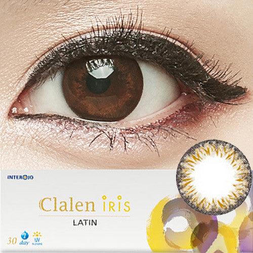 Clalen Iris Latin Brown Colored Contacts Circle Lenses - EyeCandys