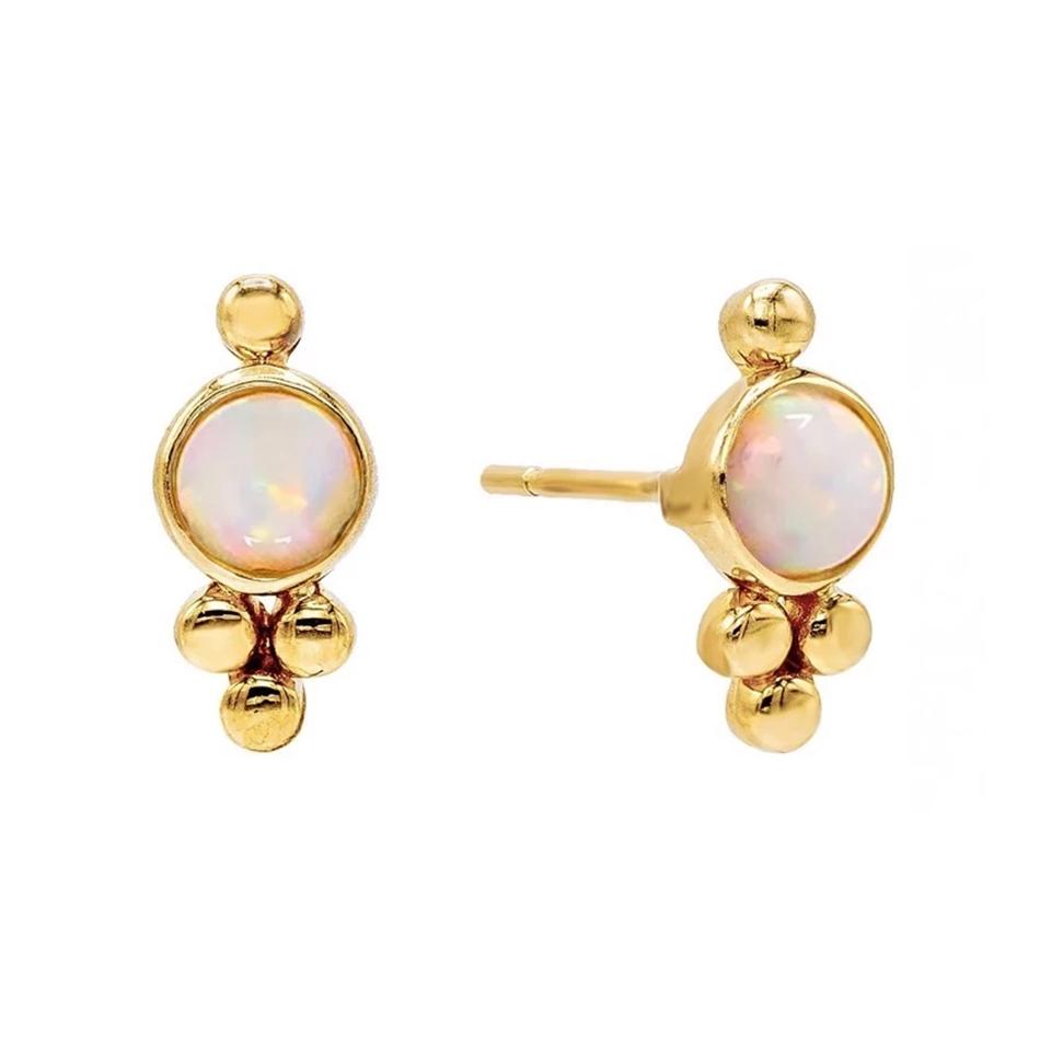 Mineral and Matter Juno Opal Stud Earrings