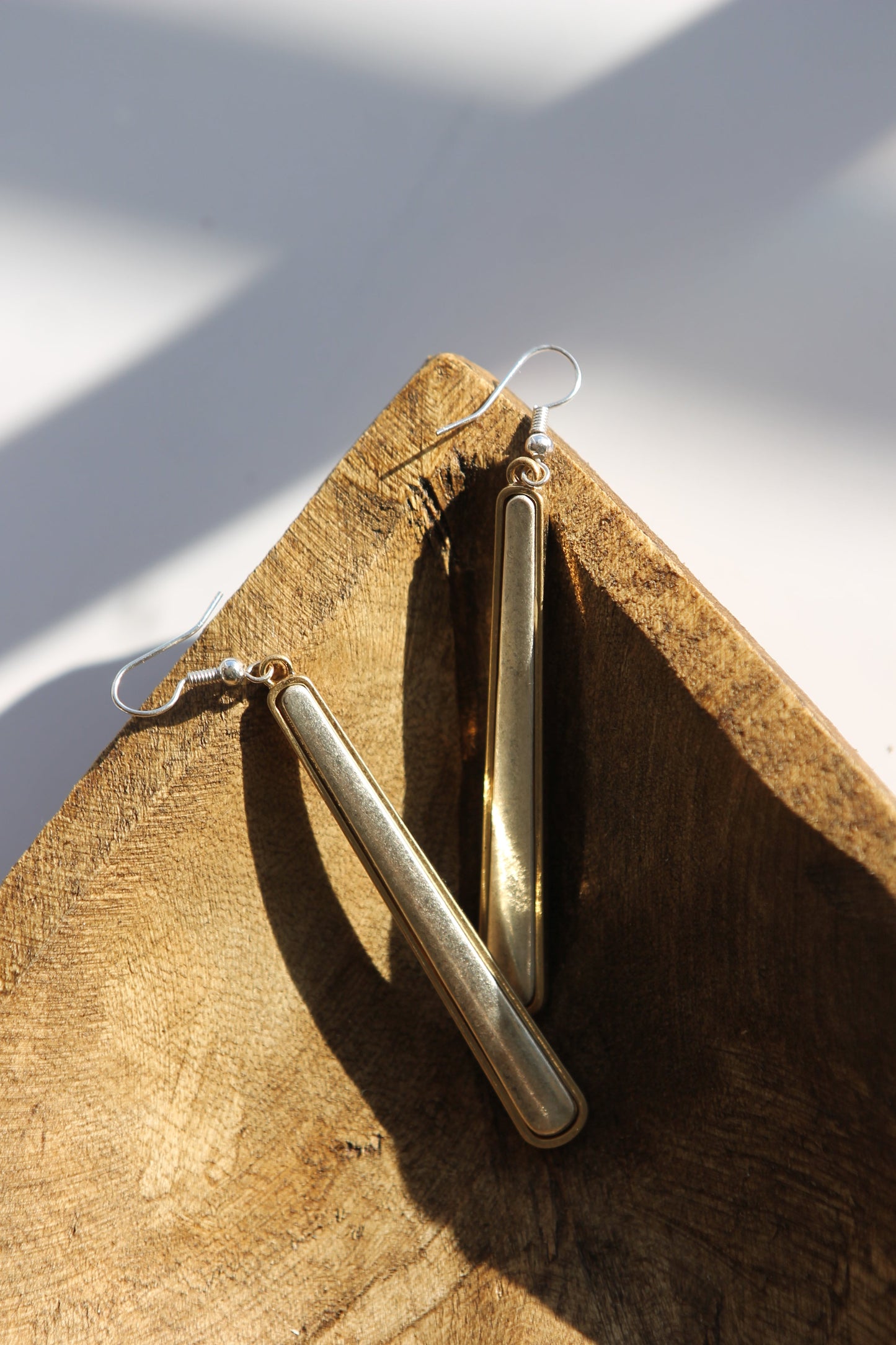 Drop Gold & Silver Earrings