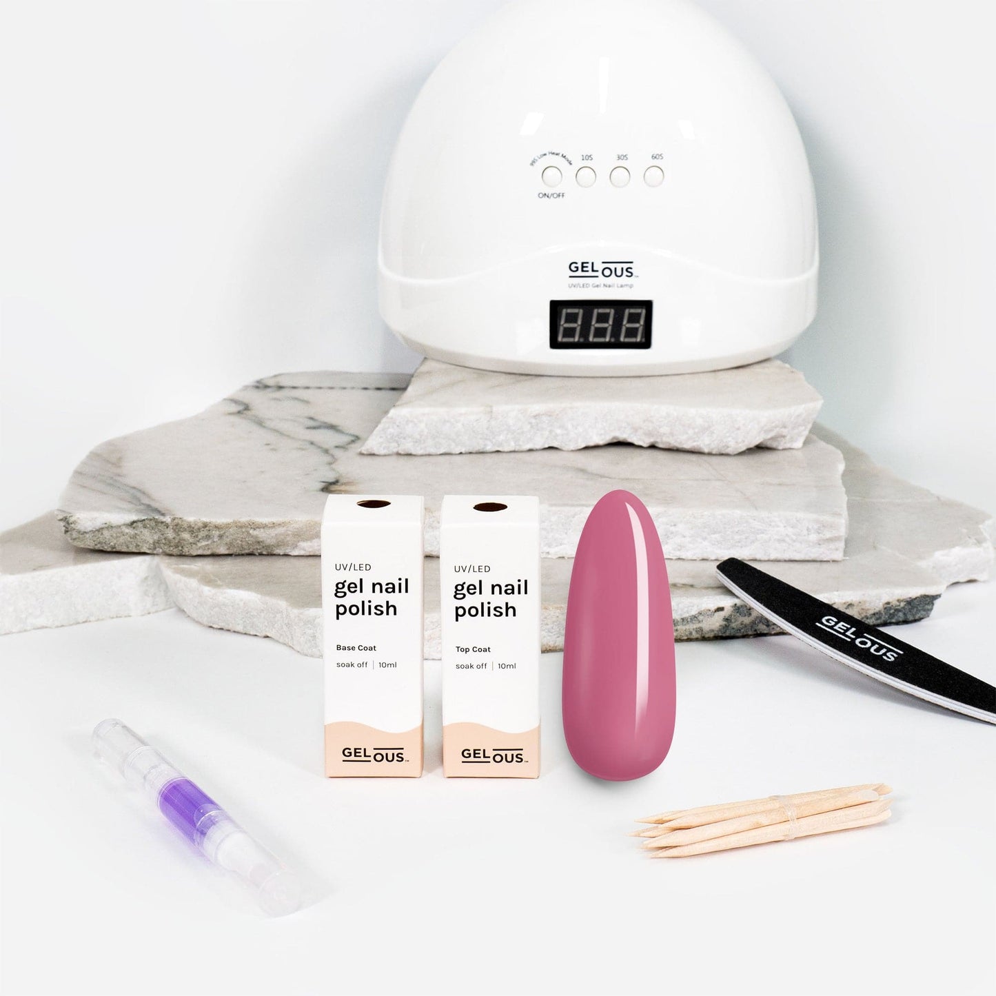 Gelous gel nail polish Vintage Rose Essentials Pack - photographed in New Zealand