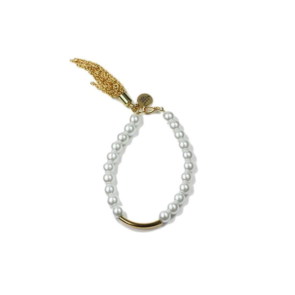 Pearl Bar Bracelet by Bourbon & Boweties