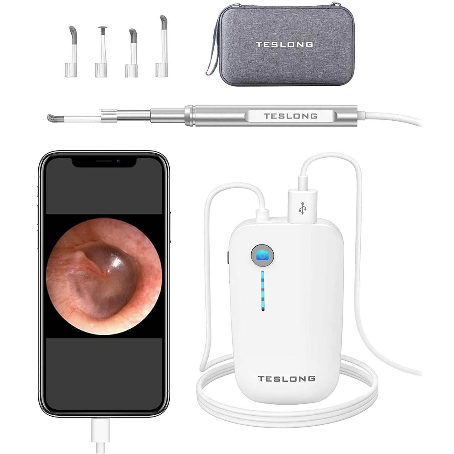 Digital Otoscope Camera with Light