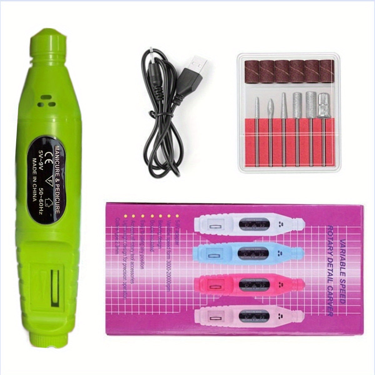 Nail Enhancement Tool Nail Drill Electric Nail Enhancement Milling Cutter Set Nail Sander Nail File Bit Gel Polishing Removal Tool~nail Enhancement Removal Tool