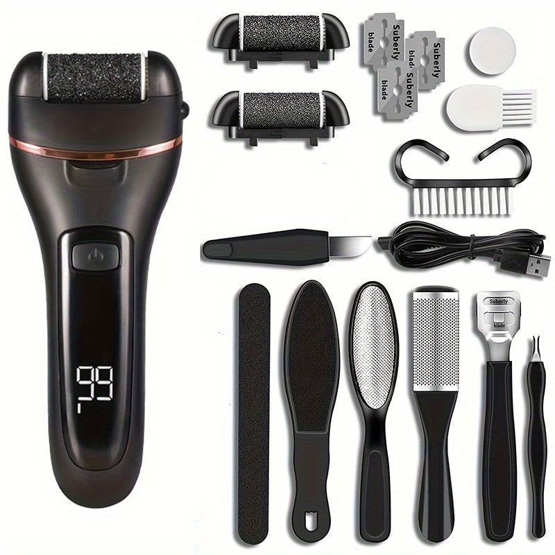 Electric Callus Remover Machine Feet Removes Calluses And Foot Grinder 3 In 1 Electric Pedicure Foot Callus Gel Remover