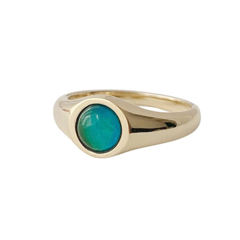 Honeycat Signet Mood Ring