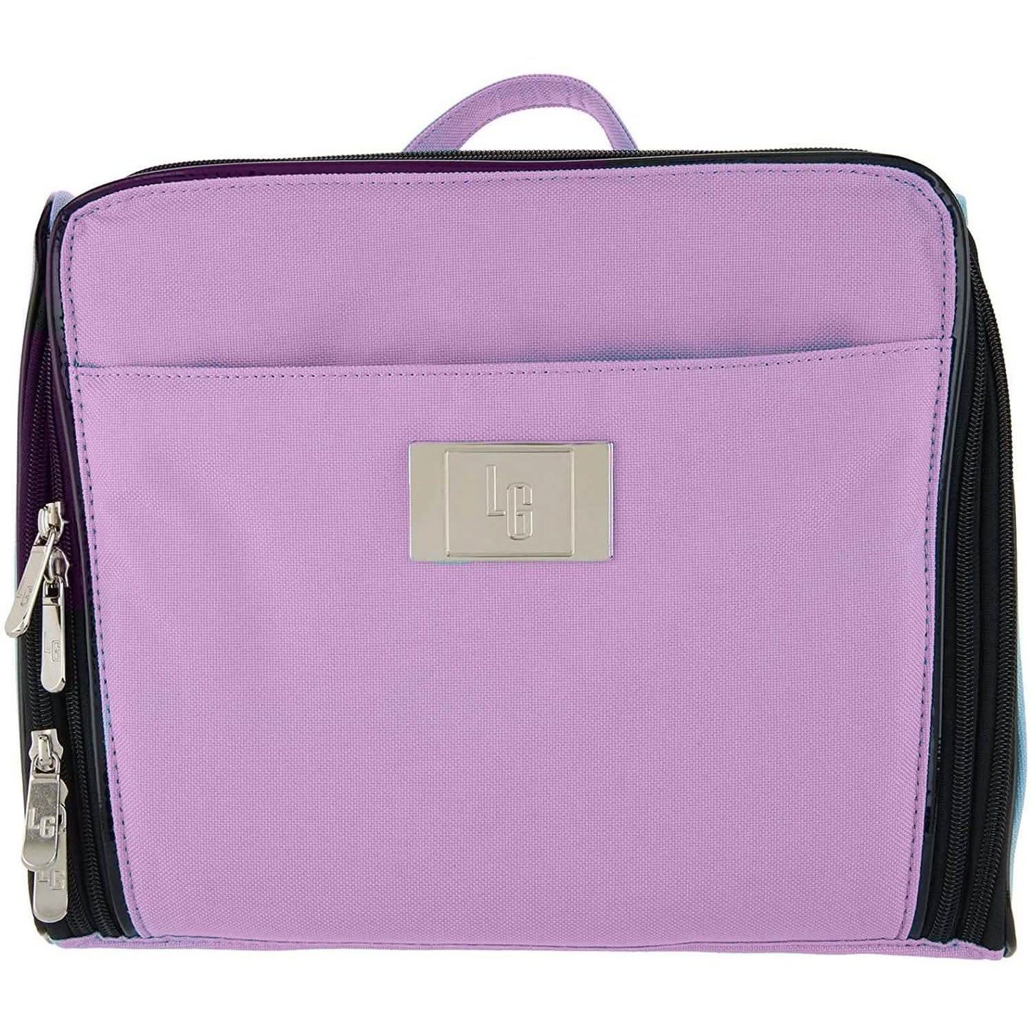 Front view of purple Lori Greiner Ultimate Cosmetic Organizer Case, avaiable at Dailysale