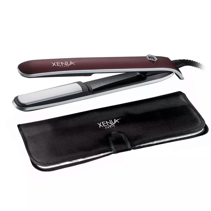 Sleek 1" Professional Ceramic Flat Iron with Protective Heat Station Mat Beauty & Personal Care Purple - DailySale