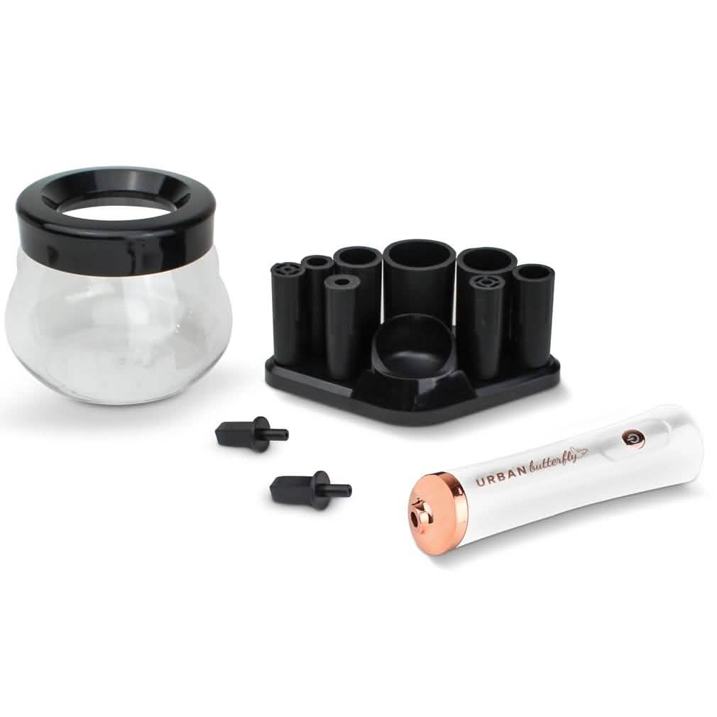 Urban Butterfly Electric Make-Up Brush Cleaner Beauty & Personal Care White - DailySale