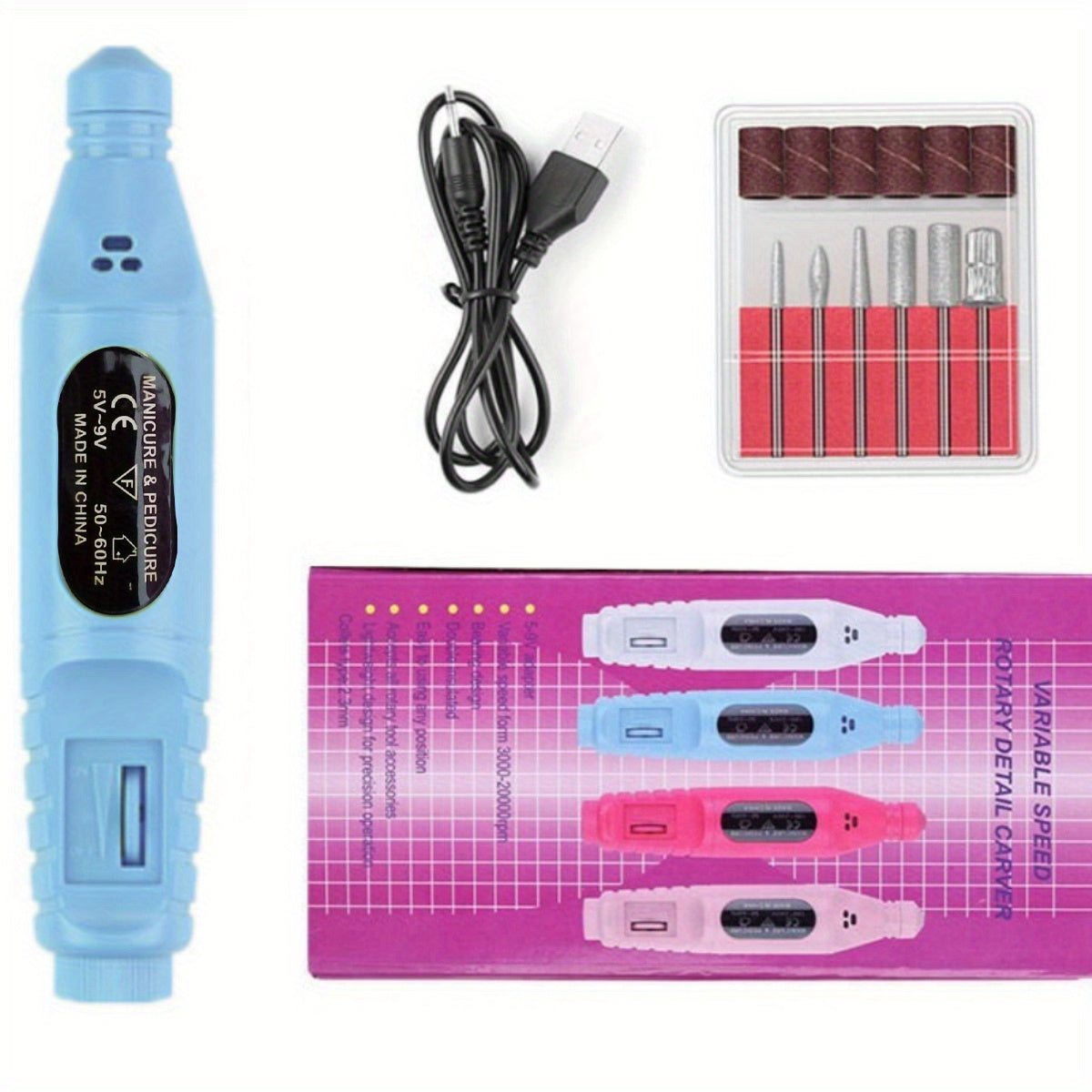 Nail Enhancement Tool Nail Drill Electric Nail Enhancement Milling Cutter Set Nail Sander Nail File Bit Gel Polishing Removal Tool~nail Enhancement Removal Tool