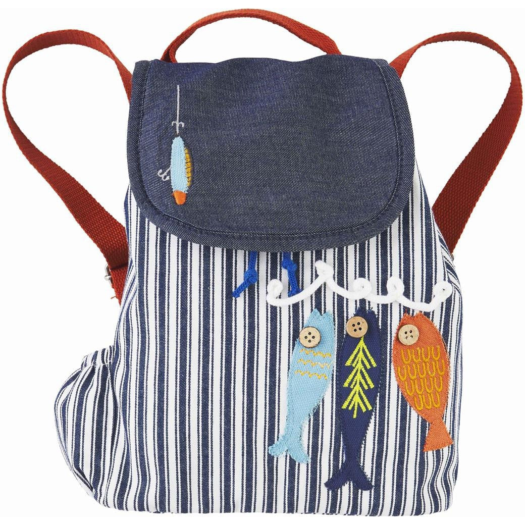 Mud Pie Fishing Drawstring Backpack