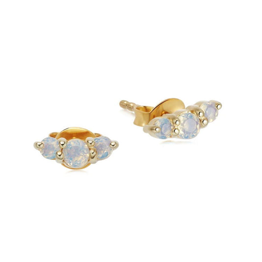 Mineral and Matter Hydra Opal Stud Earrings