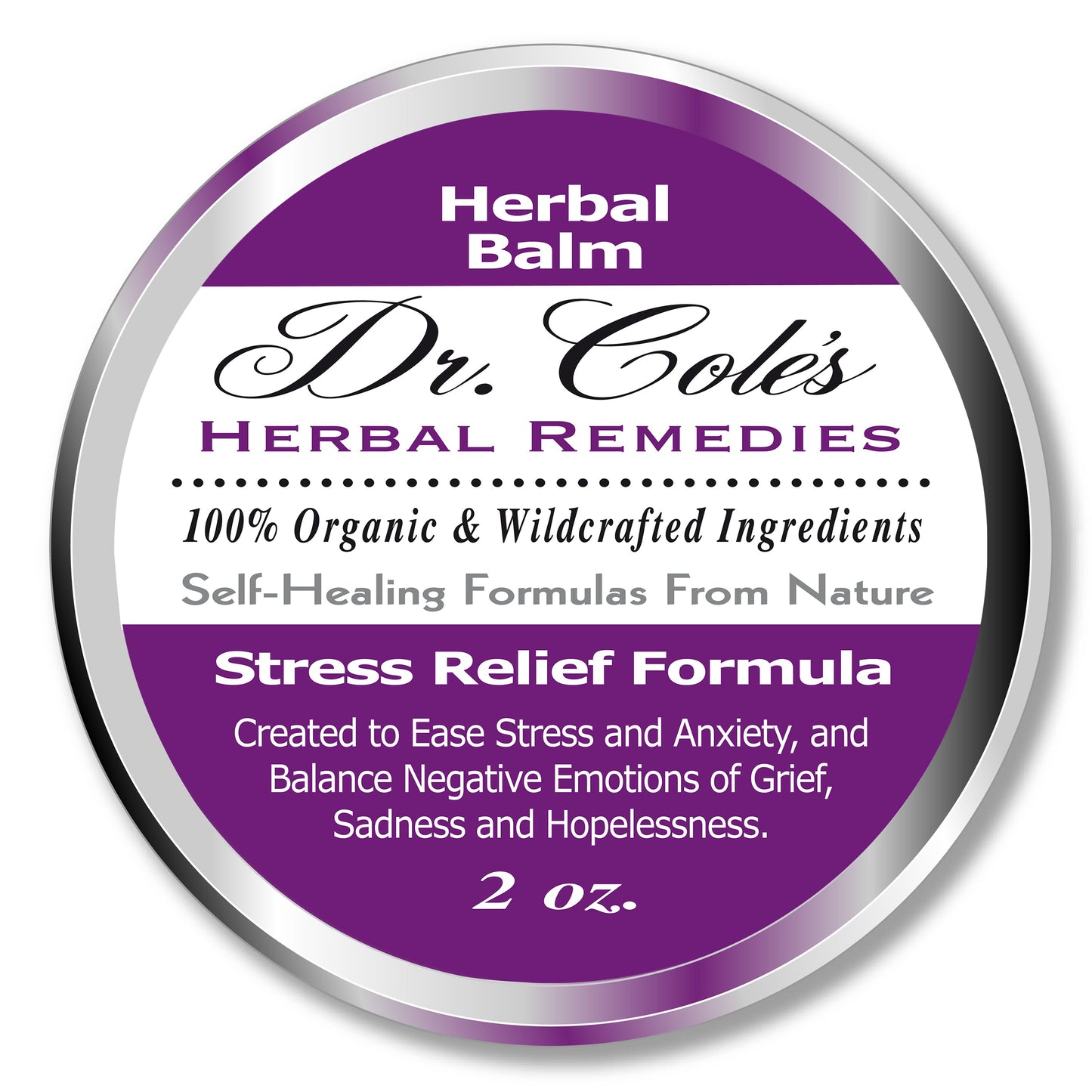 Dr. Cole’s Organic Stress Relief Herbal Balm by COLEHERBALS
