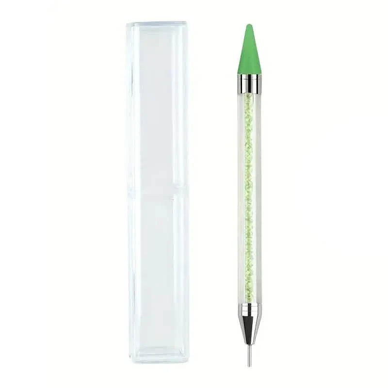 2-Pack: Nail Rhinestone Picker Dotting Tool Beauty & Personal Care Green - DailySale