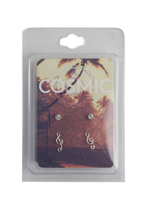 Cosmic Stud Earrings Set of 2