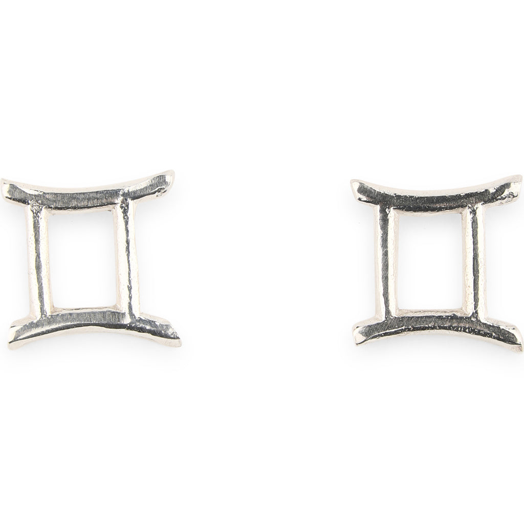 Earrings Stud Silver Zodiac