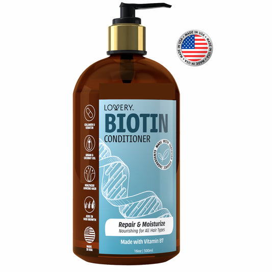 Biotin Conditioner - 16oz Organic Hair Care Made in USA