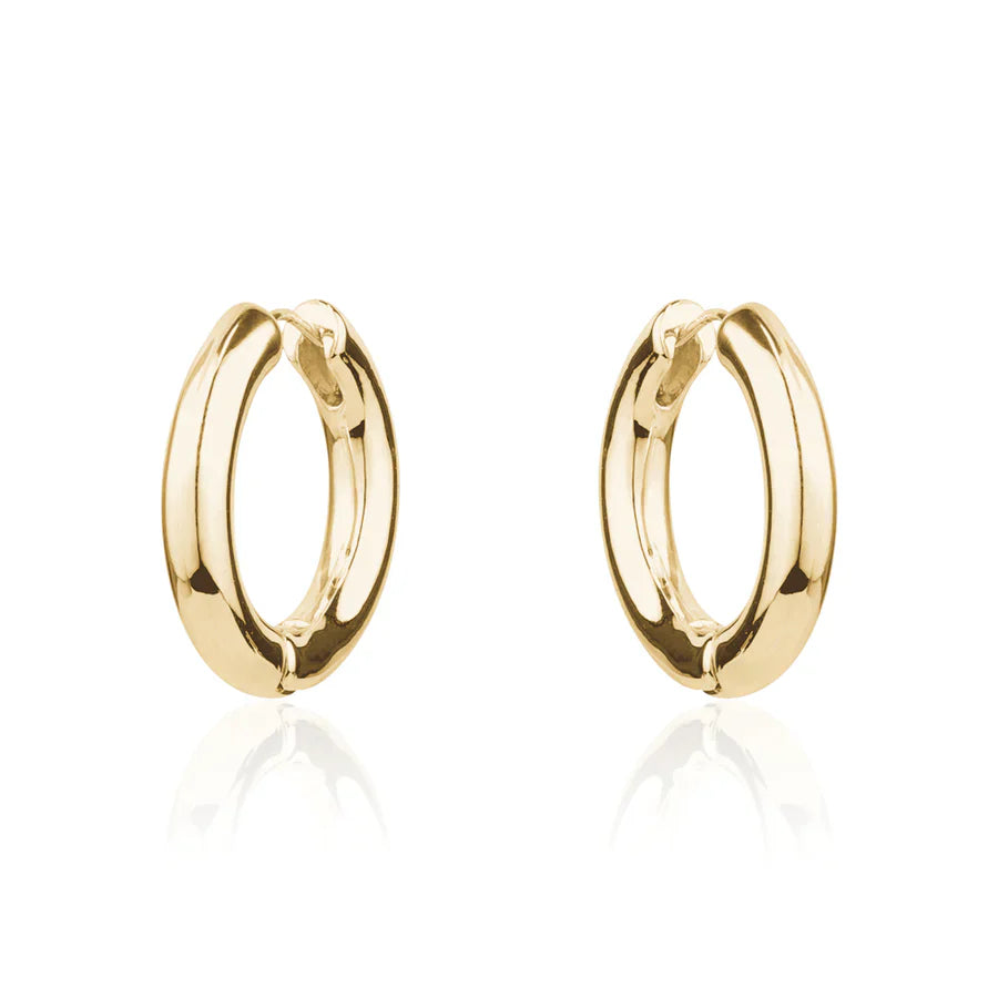 Gold Huggie Hoop Earrings
