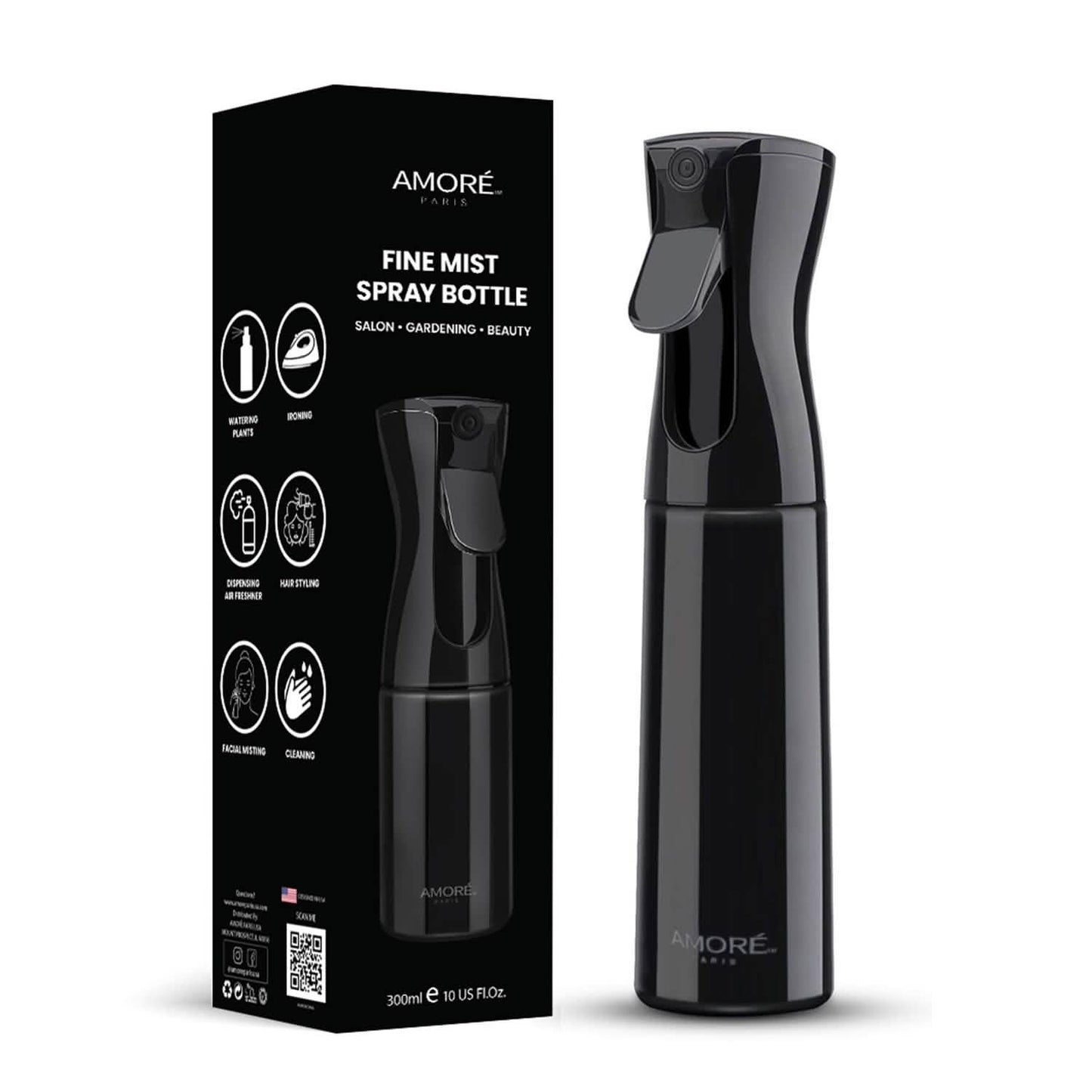 360 Continuous Hair Water Ultra Fine Mister Spray Bottle