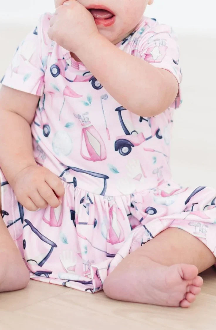 Mila & Rose- Tee Time S/S Twirl Bodysuit