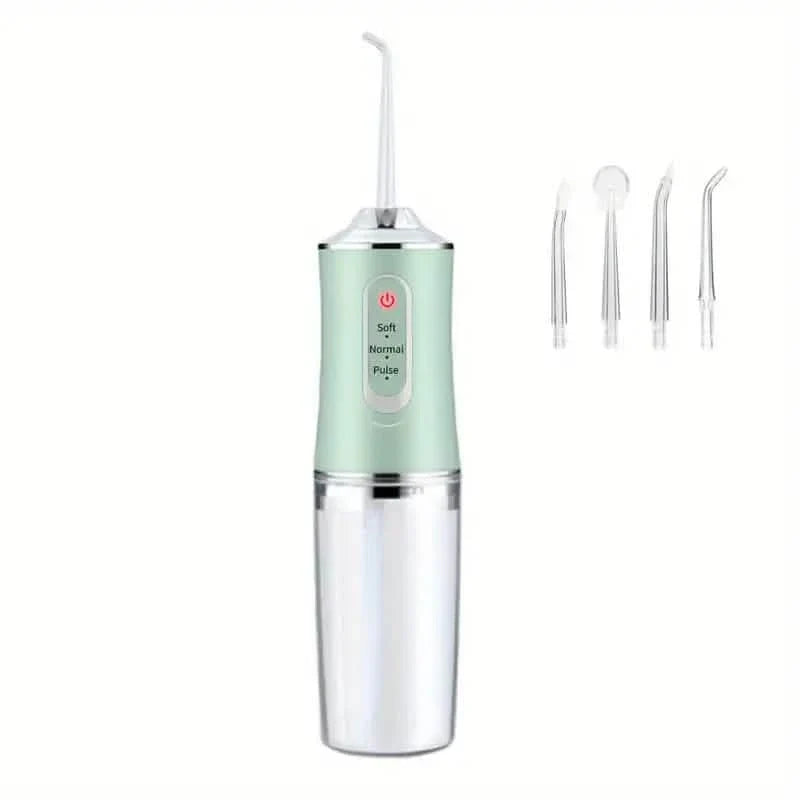 4-in-1 Cordless Water Flossers Oral Irrigator With DIY Mode 4 Jet Tips Beauty & Personal Care Green - DailySale