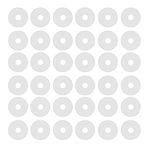 ZS 50Pcs Silicone Healing Non Pull Piercing Discs for Piercing Bump, Clear Disc Pads Stabilizer Plastic Earring Backs Stopper, 3/7/9mm Earlobe Support Patches (3mm)