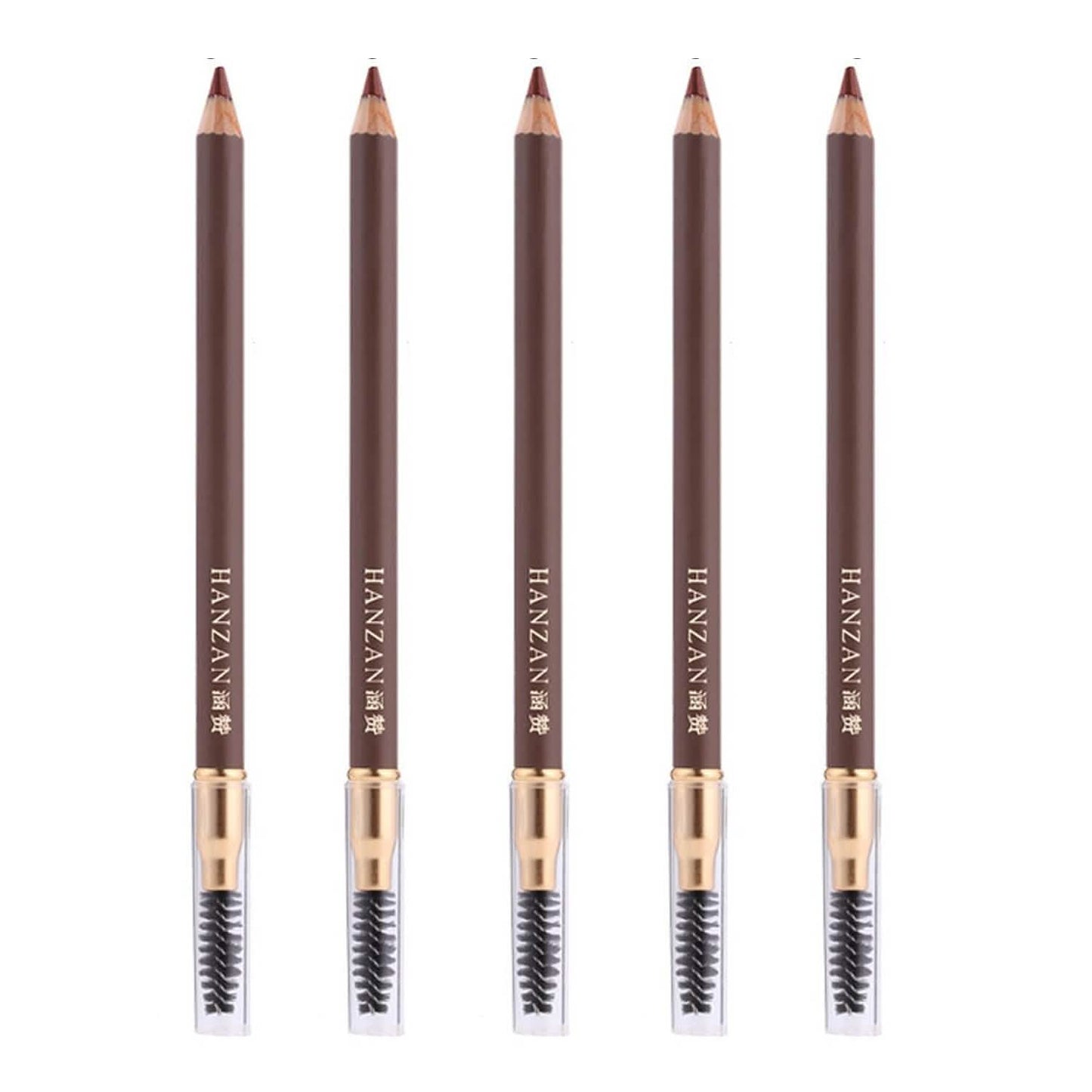 5-Pack: Eyebrow Pencil Longlasting Waterproof Durable Liner Beauty & Personal Care Light Brown - DailySale