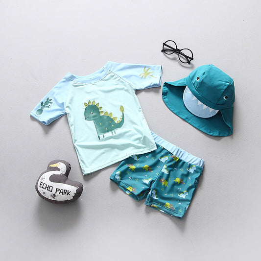 Cute Dinosaur Adventures Rashguard Set