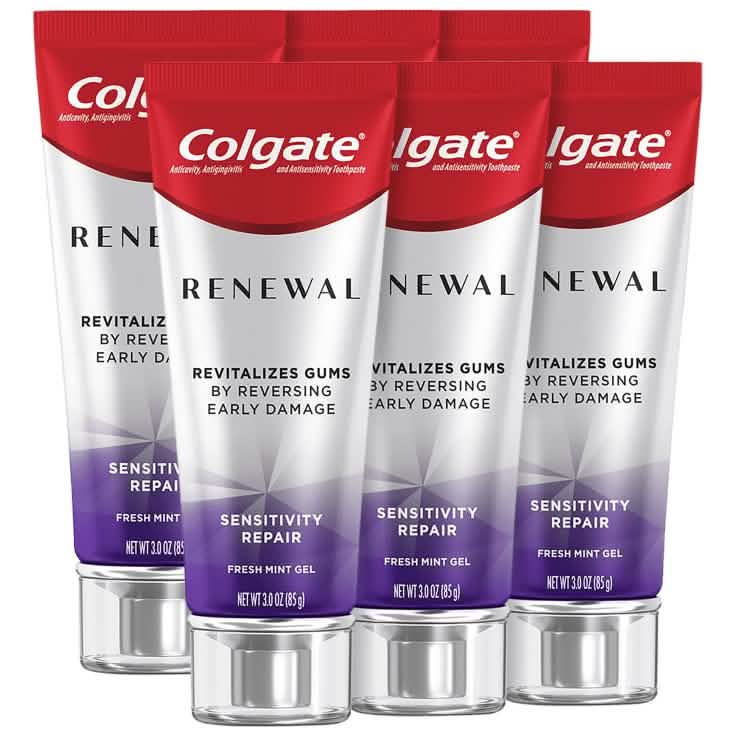 6-Pack: Colgate Renewal Sensitivity Repair Gel Toothpaste in Fresh Mint