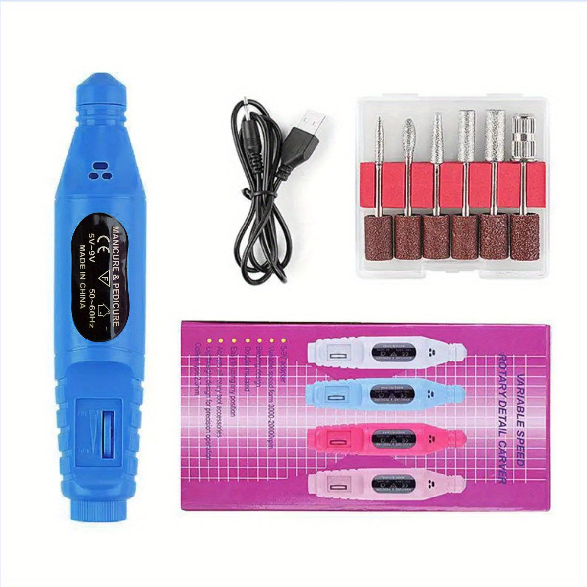 Nail Enhancement Tool Nail Drill Electric Nail Enhancement Milling Cutter Set Nail Sander Nail File Bit Gel Polishing Removal Tool~nail Enhancement Removal Tool