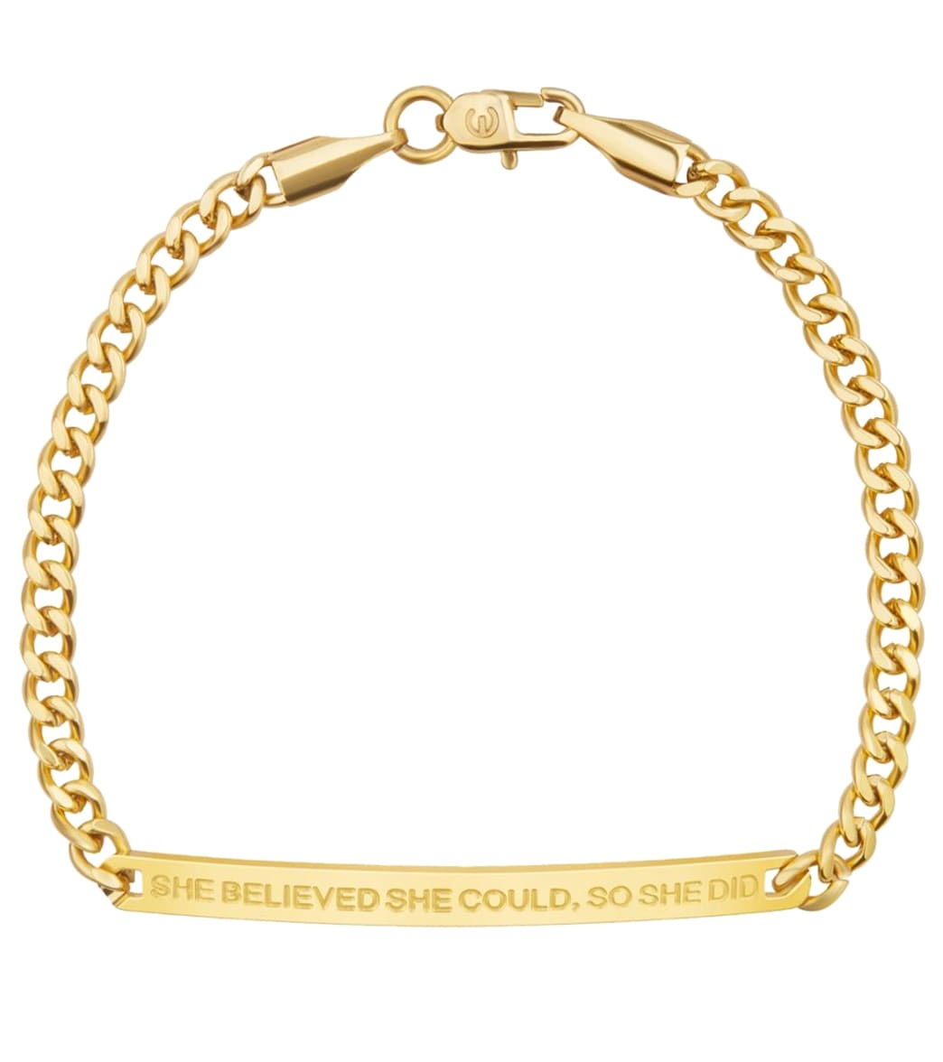 Mantraband She Believed She Could, So She Did Chain Bracelet