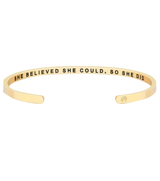 Mantraband She Believed She Could, So She Did Within Bracelet