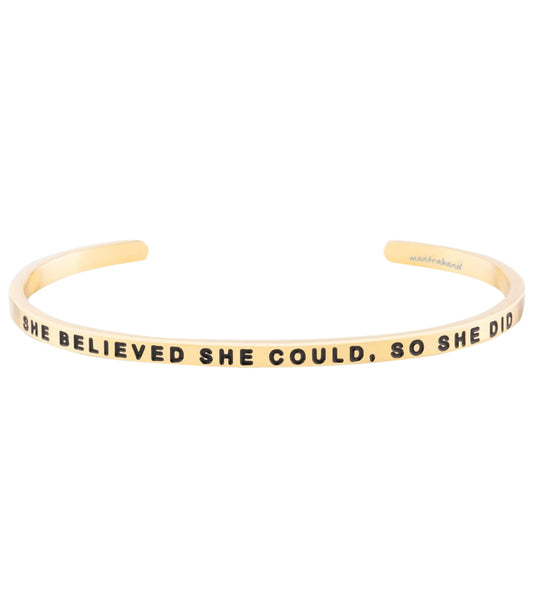 Mantraband She Believed She Could, So She Did Bracelet