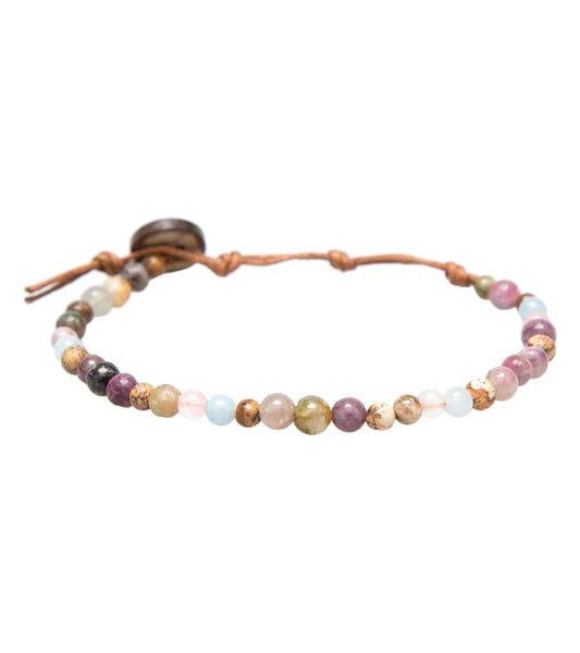 Lotus and Luna Peace + Love + Happiness Healing Bracelet