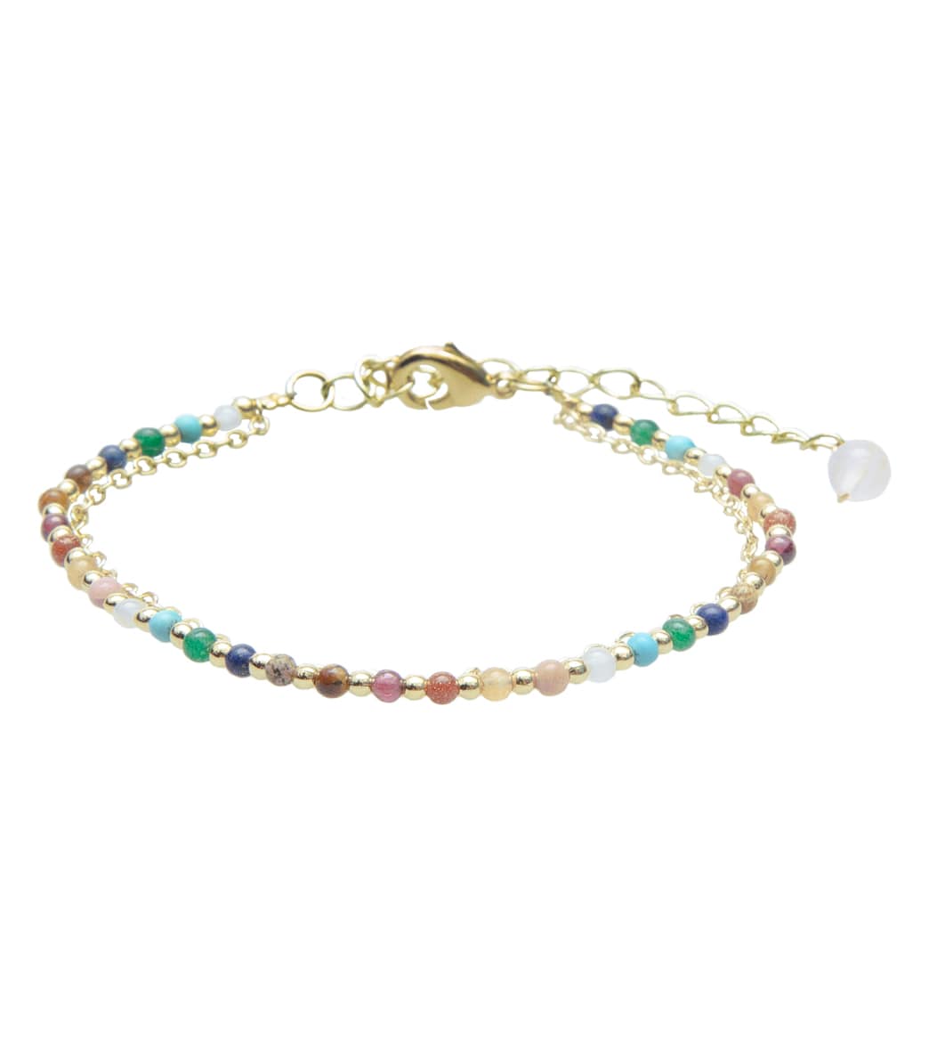 Lotus and Luna Master Healer Gold Healing Layered Bracelet