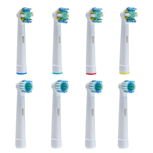 8-Pack: Generic Oral-B Braun Electric Toothbrush Heads Replacement Round Soft