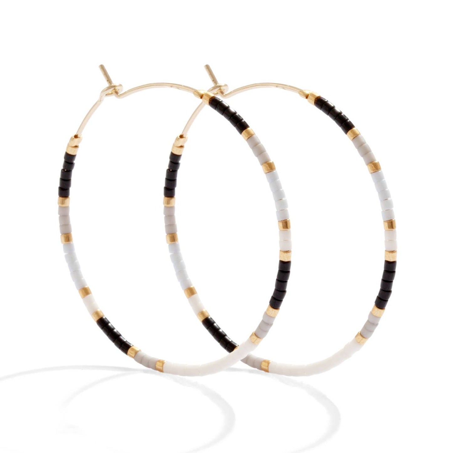 Miyuki Delica Hoop Earrings