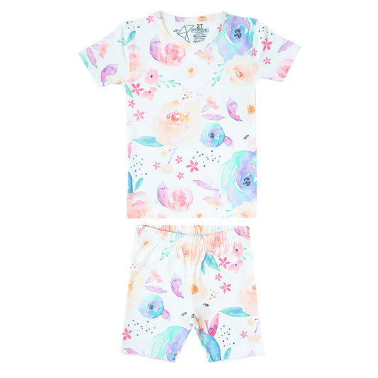 Copper Pearl Bloom 2pc Short Sleeve Pajama Set