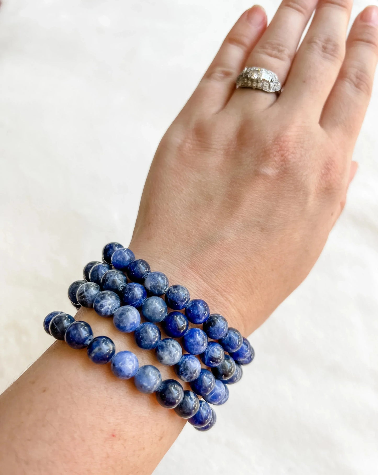 Sodalite Crystal Stretch Bracelet | 8.5 inches