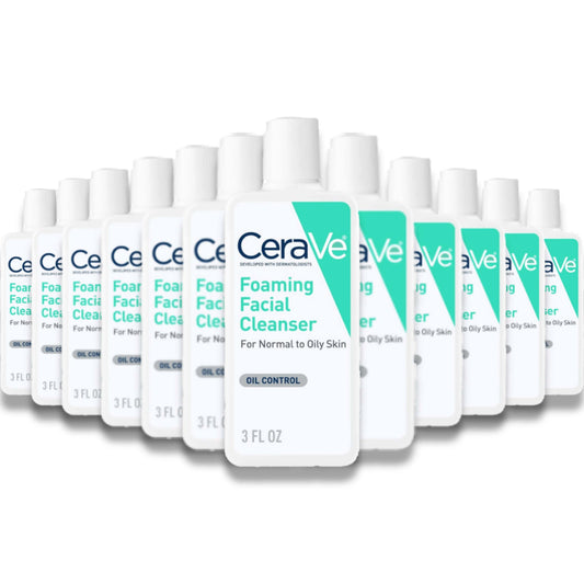 CeraVe - Foaming Face Wash, Facial Cleanser for Normal to Oily Skin - 3 Oz - 24 Pack