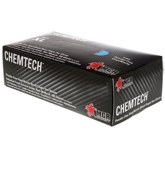 Chemtech Powder Free Nitrile Gloves Blue Medium 100pk.
