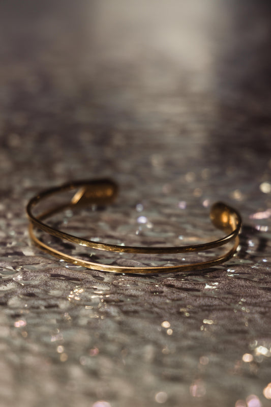 Faith Like a Mustard Seed Gold Cuff Bracelet
