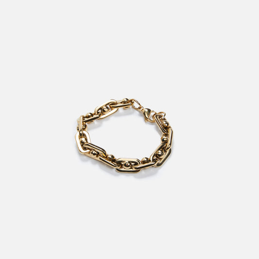 Fallon Bolt Chain Bracelet - Gold
